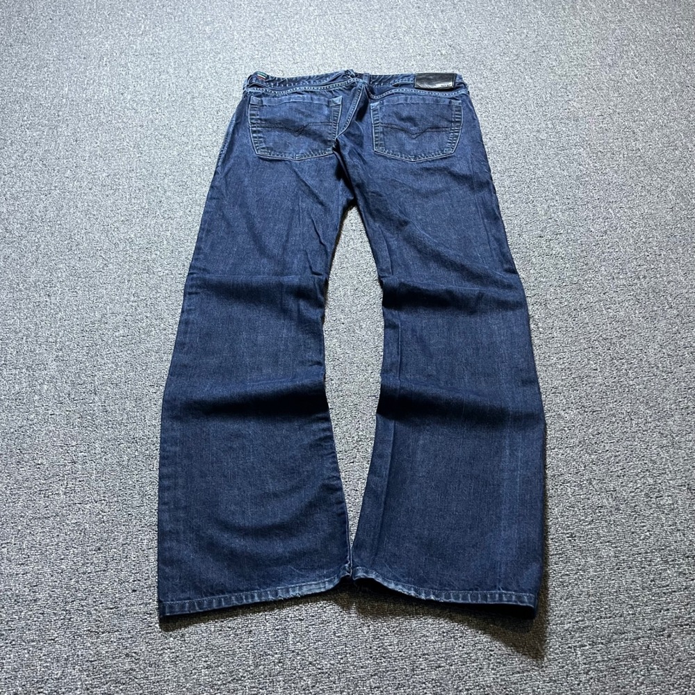 Diesel Zatiny Bootcut Jeans 33x34 Dark Wash Low Rise Y2K Made in Italy 0088Z